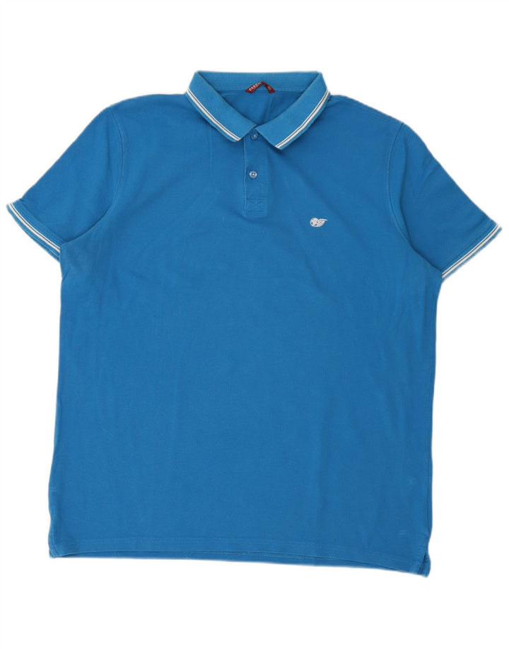 Cămașă polo pentru bărbați Carrera XL Bumbac albastru
