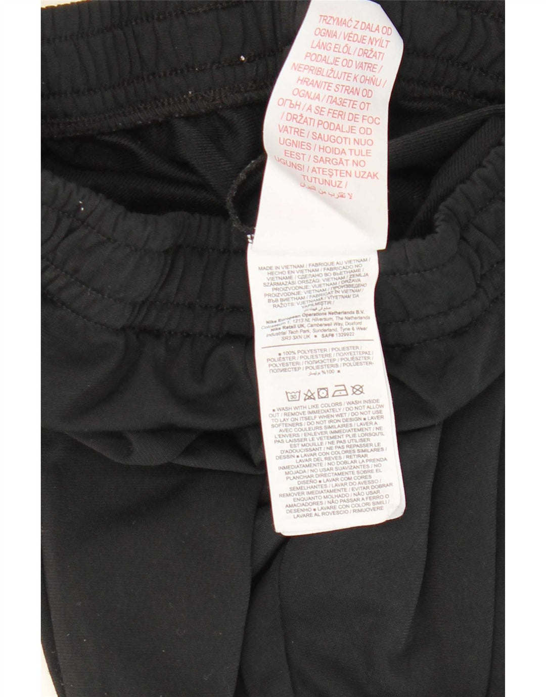 Pantaloni de trening Nike băieți Joggeri 10-11 ani Poliester negru mediu