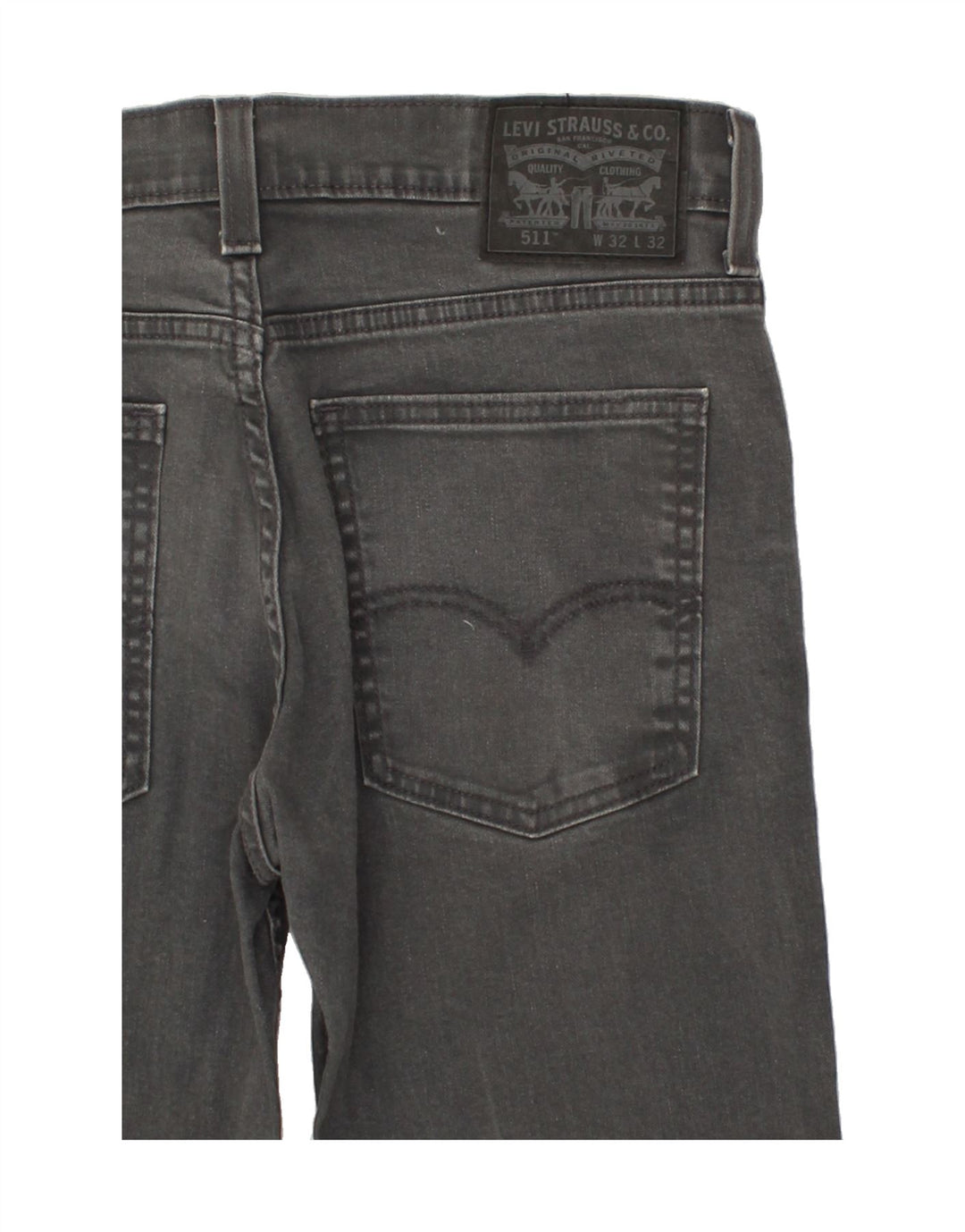 LEVI'S Womens 511 Slim Jeans W32 L32 Grey Cotton Vintage Levi's and Second-Hand Levi's from Messina Hembry 