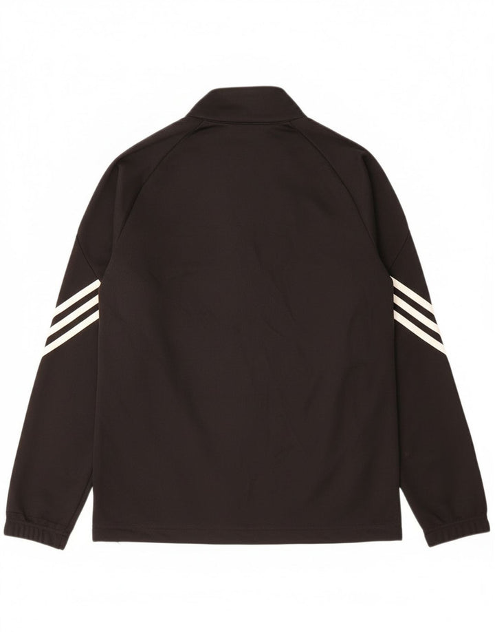 Adidas Boys Climalite Trening Top Jachetă 13-14 ani Poliester negru