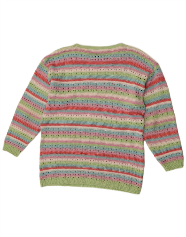 Redok Pulover cu gât de barcă pentru femei UK 16, mare, multicolor, cu dungi