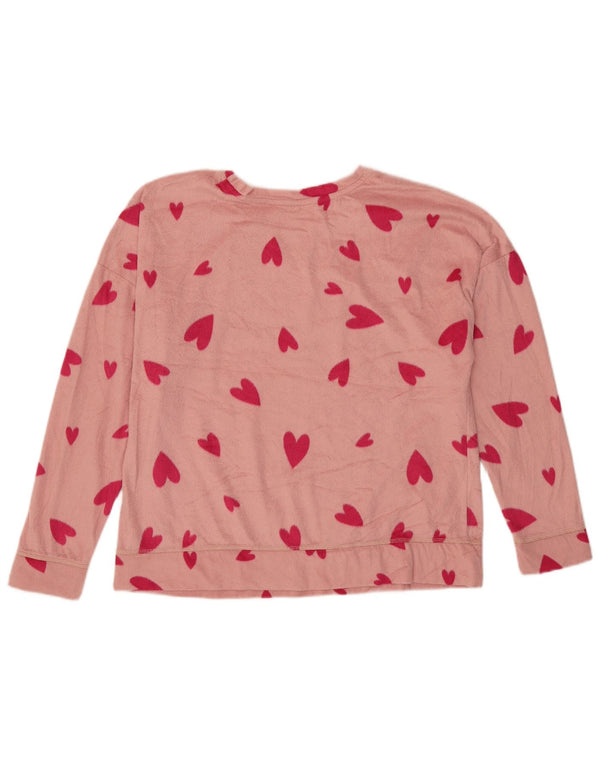 Pulover din lână cu grafică pentru femei Marks & Spencer UK 16, inimă mare, roz