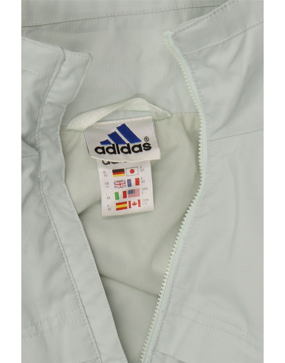 Jachetă de trening pentru femei ADIDAS UK 14 Poliester turcoaz mare