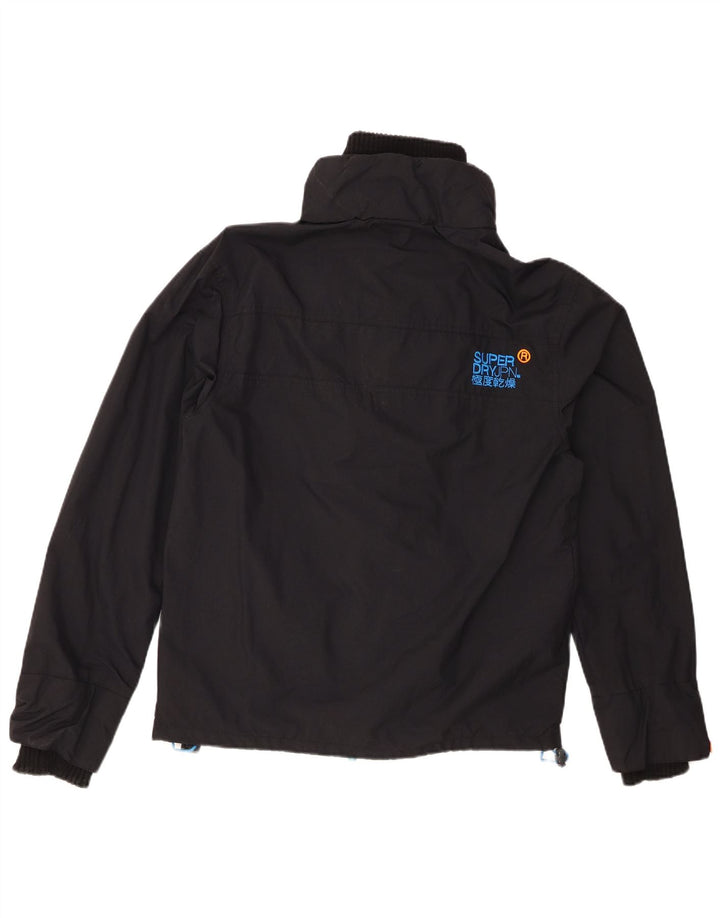 SUPERDRY Windcheater Jacket Windbreaker pentru bărbați UK 40, mare, negru, nailon