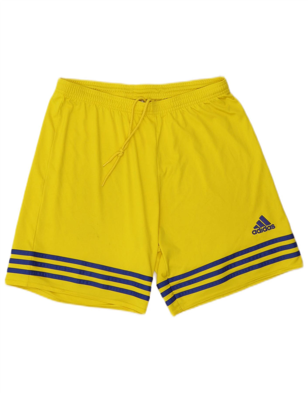 Pantaloni scurți sport pentru bărbați Adidas Climalite, mari, galbeni, din poliester