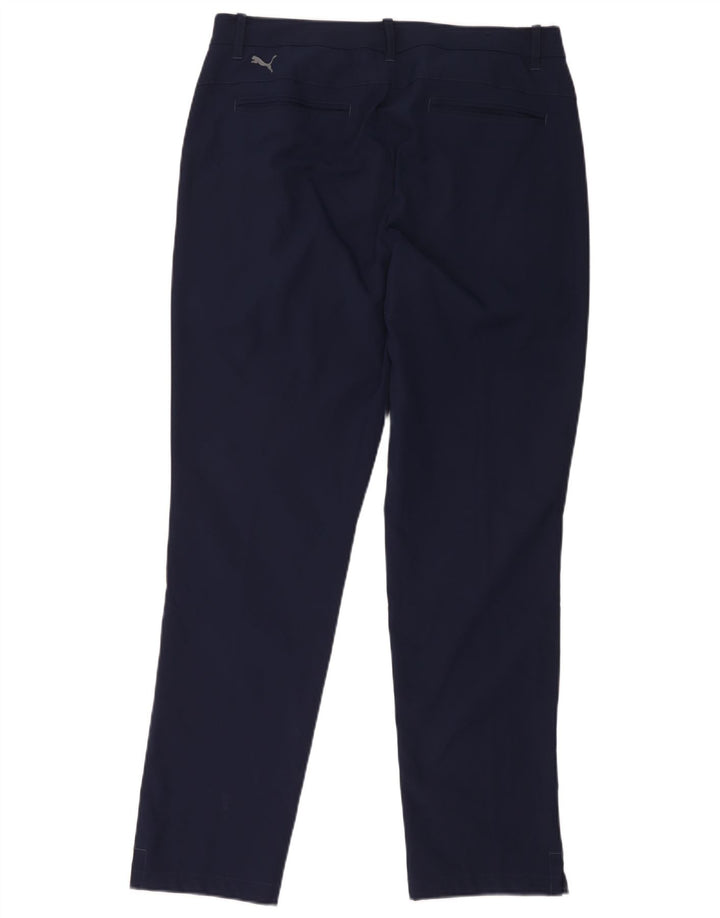 Pantaloni chino subțiri Puma pentru bărbați L34 L32 poliester bleumarin