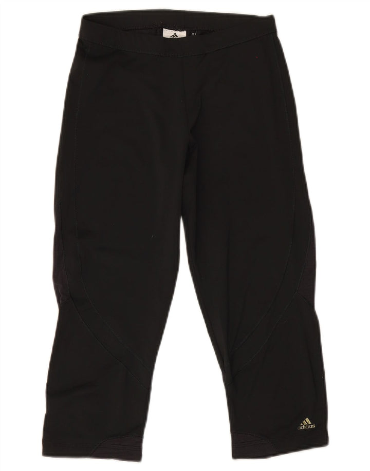 Leggings Adidas Climacool Capri pentru femei UK 10 Poliester negru mic