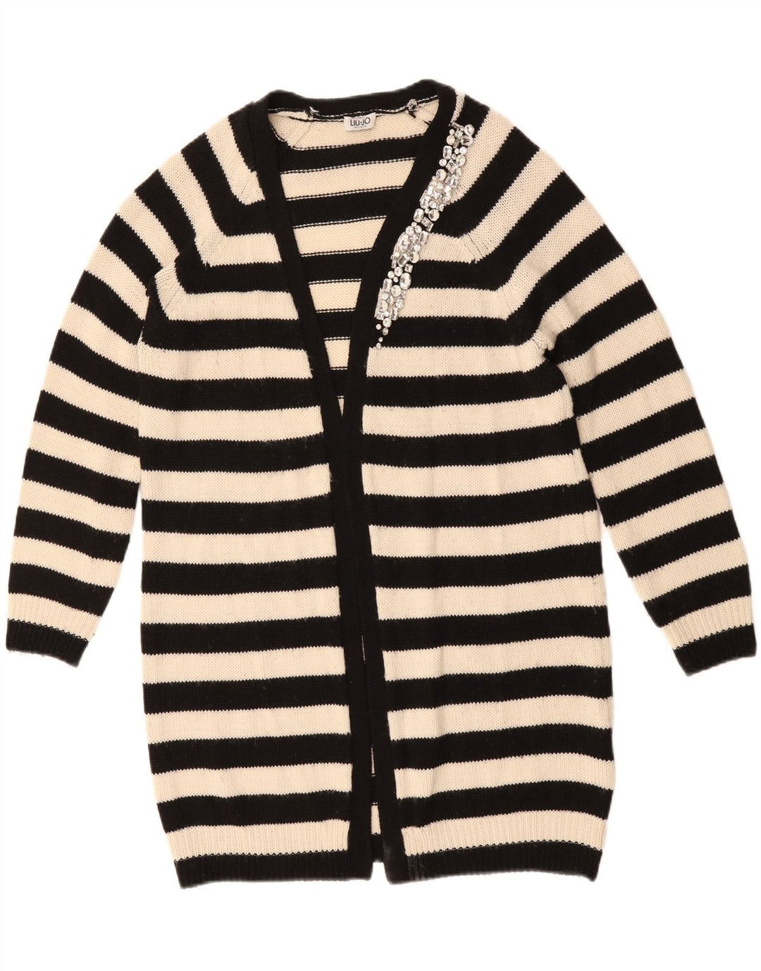 LIU JO Womens Oversized Longline Cardigan Sweater UK 16 Large White Vintage Liu Jo and Second-Hand Liu Jo from Messina Hembry 
