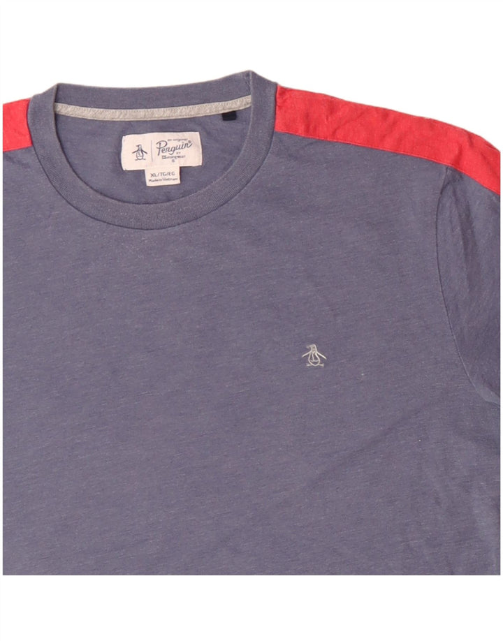 PENGUIN Tricou pentru bărbați Top XL Albastru Colorblock