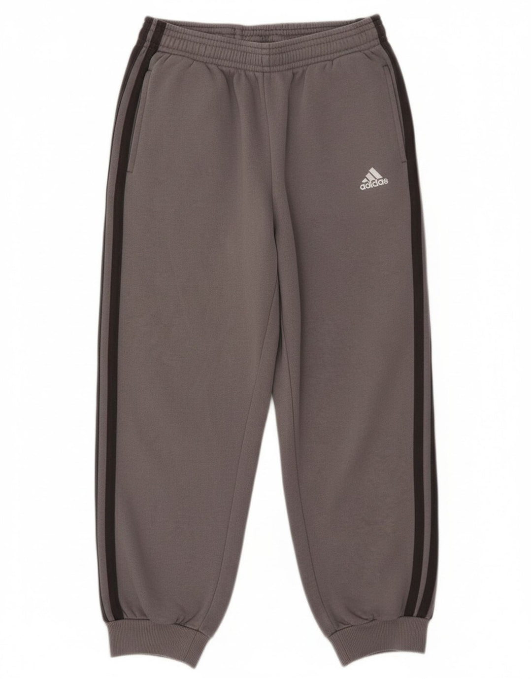 Pantaloni de trening Adidas baieti Joggeri 7-8 ani bumbac gri