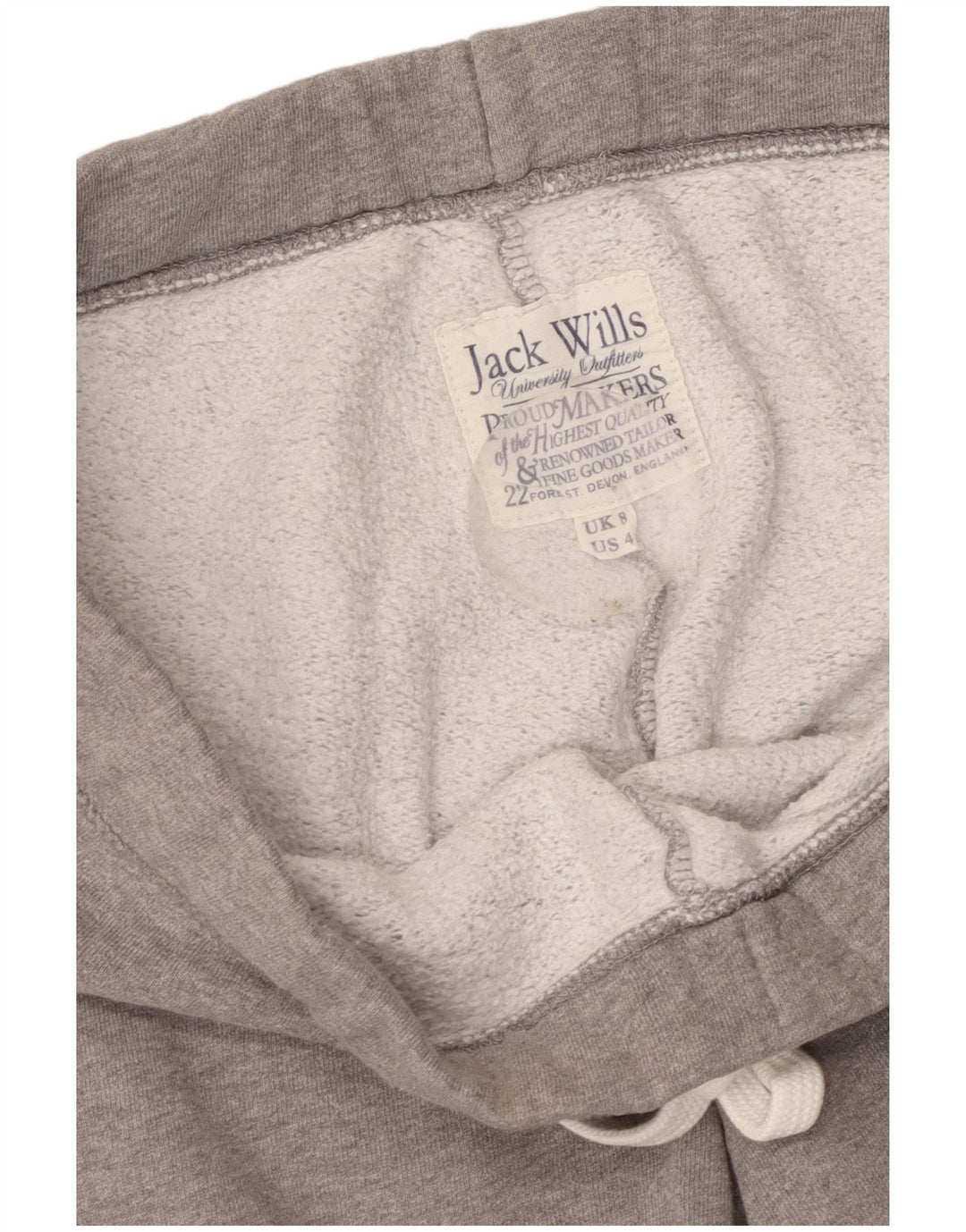 JACK WILLS Pantaloni de trening grafic pentru femei Joggeri UK 8 Small Gri