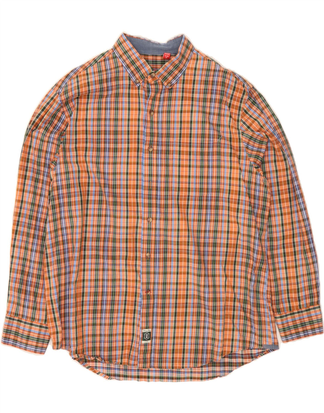 IZOD Mens Big & Tall Shirt XL Multicoloured Check Cotton Vintage Izod and Second-Hand Izod from Messina Hembry 