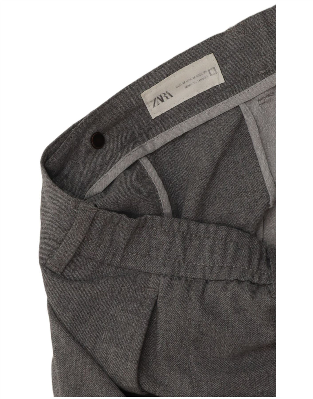 Pantaloni chino slim pentru bărbați Zara Mediu L31 L28 Gri