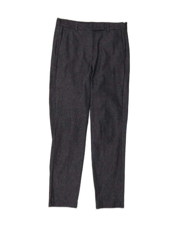 Pantaloni de costum drepți pentru femei Marks & Spencer UK 8 Small W26 L28 Bleumarin