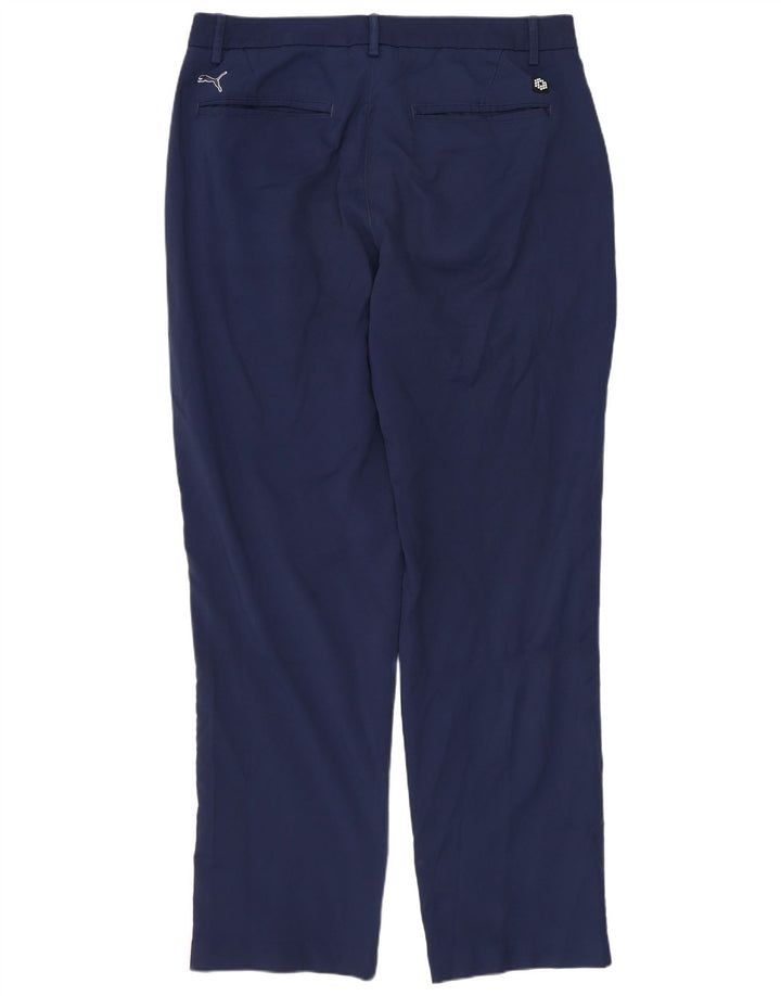 Pantaloni chino subțiri PUMA pentru bărbați W34 L32 poliester bleumarin