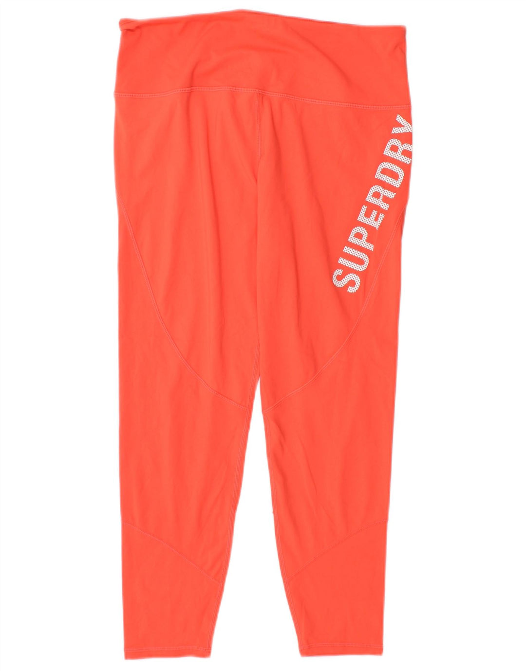 Leggings Capri Graphic Superdry pentru femei UK 14 Poliester portocaliu mare