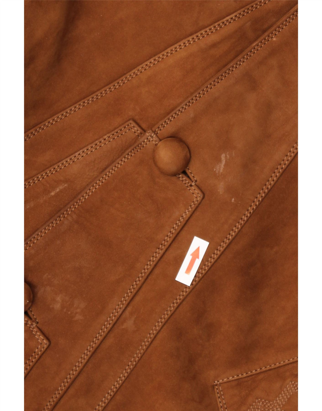 HEITORN Pardesiu de piele intoarsa pentru femei EU 46 XL din piele maro