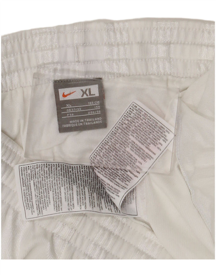 Pantaloni scurți sport Nike pentru bărbați XL, poliester cu dungi albe
