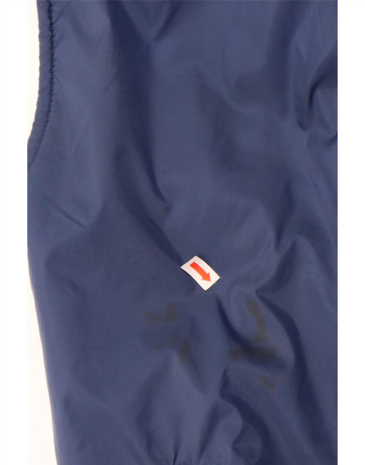 VINTAGE Gilet reversibil pentru bărbați UK 38 Medium Bleumarin Poliamidă