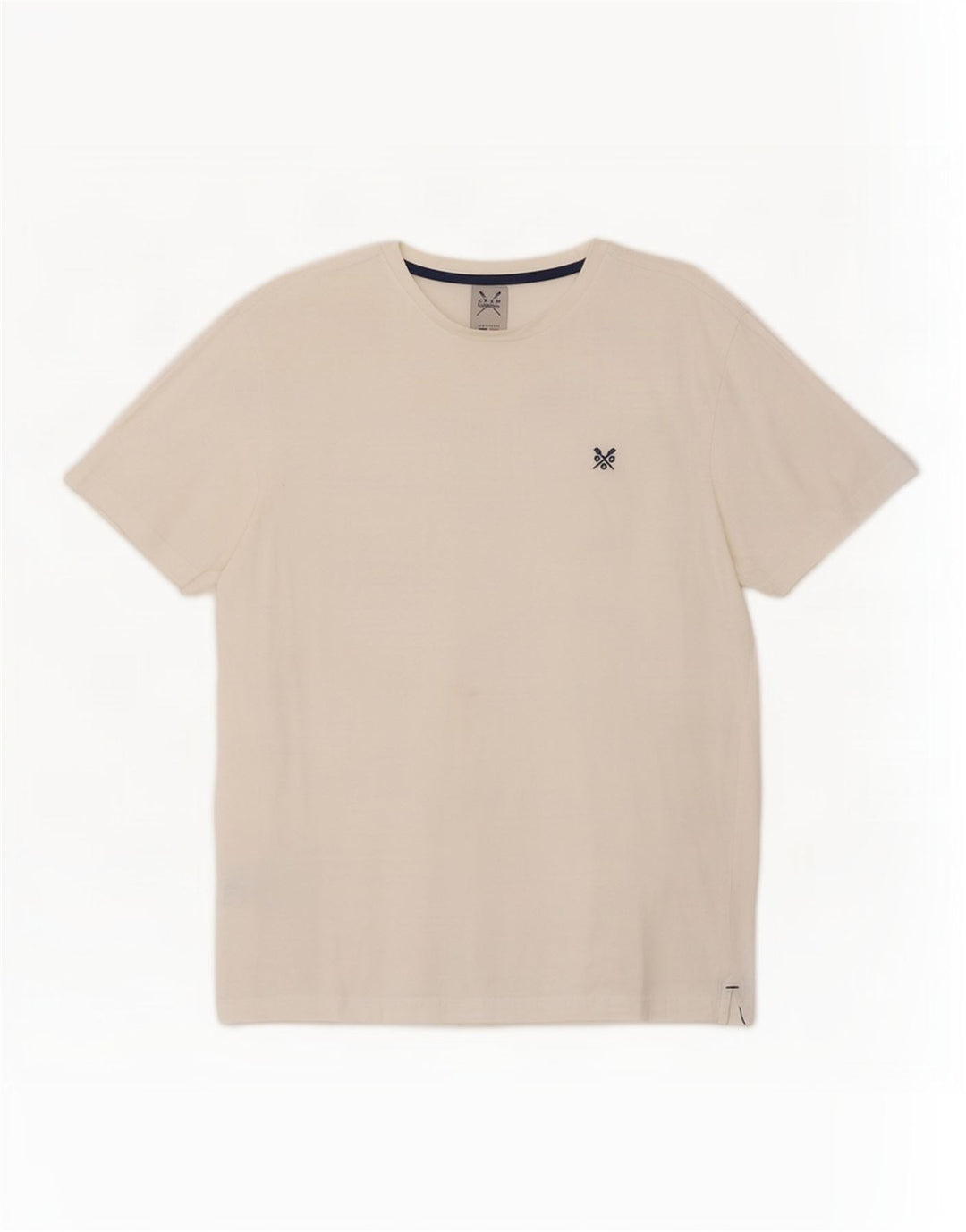 Crew Clothing Tricou Bărbați Top Mediu Alb Bumbac