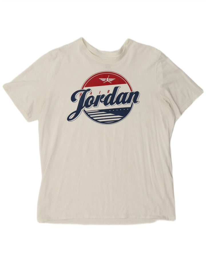 Tricou grafic pentru bărbați Jordan Top XL Alb