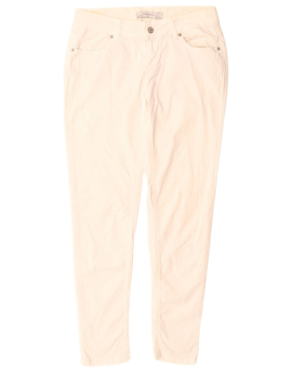 Blugi skinny dama Zara EU 38 Mici L28 L28 Bumbac alb