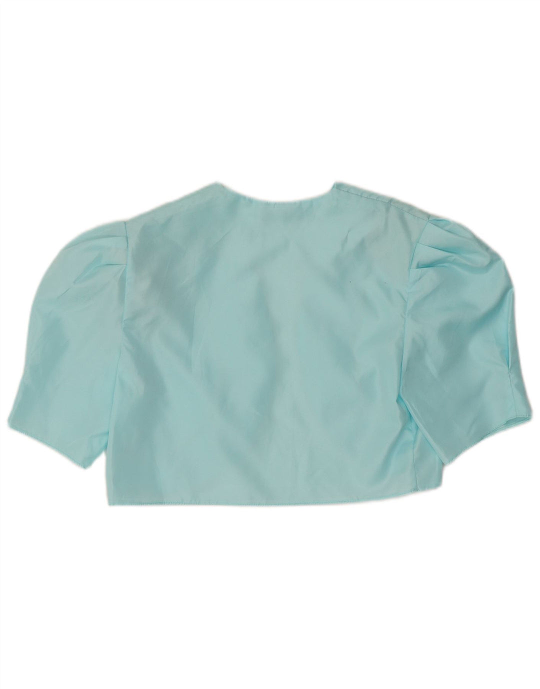 Top Bolero Vintage pentru femei UK 12 Medium Blue Poliester