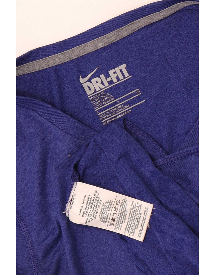 Tricou pentru femei Nike Dri Fit Regular Fit Top UK 10 Small Blue Poliester