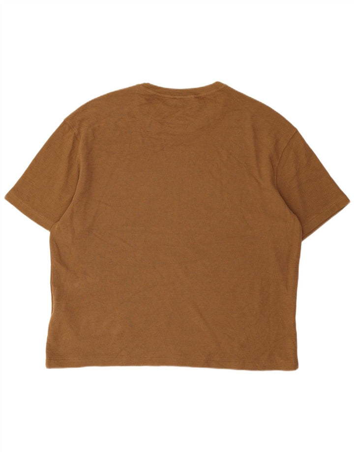 Tricou Bărbați Zara Top Mare Bej Bumbac