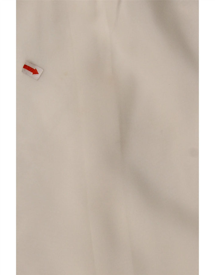 Bluză pentru femei VINTAGE cămașă cu volane în față UK 16, mare, albă