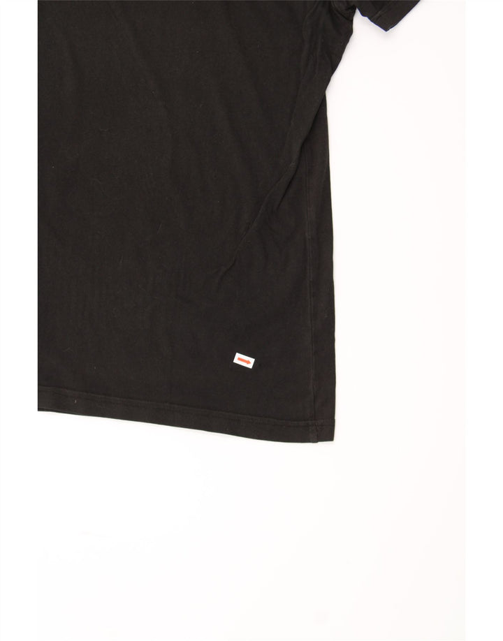 PUMA Mens Graphic T-Shirt Top Large Black Cotton Vintage Puma and Second-Hand Puma from Messina Hembry 
