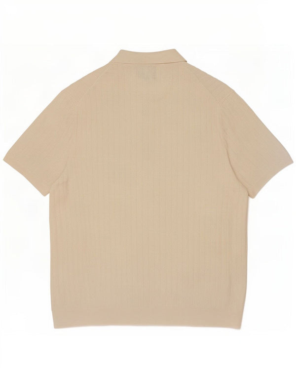 Tricou polo pentru bărbați Marks & Spencer, bumbac alb XL