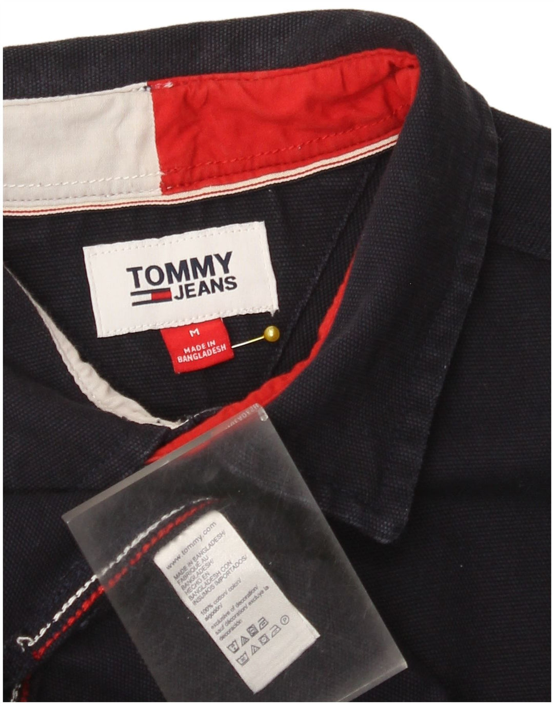 Cămașă cu grafic Lumberjack Tommy Hilfiger pentru bărbați, bumbac mediu albastru bleumarin