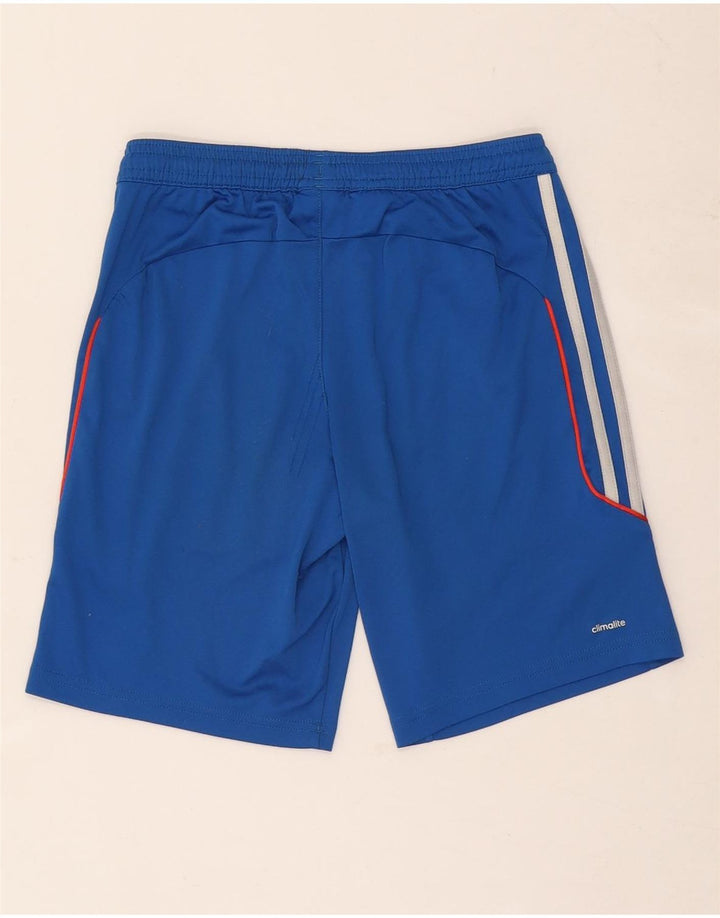 Pantaloni scurți sport pentru băieți Adidas Climalite 9-10 ani poliester albastru