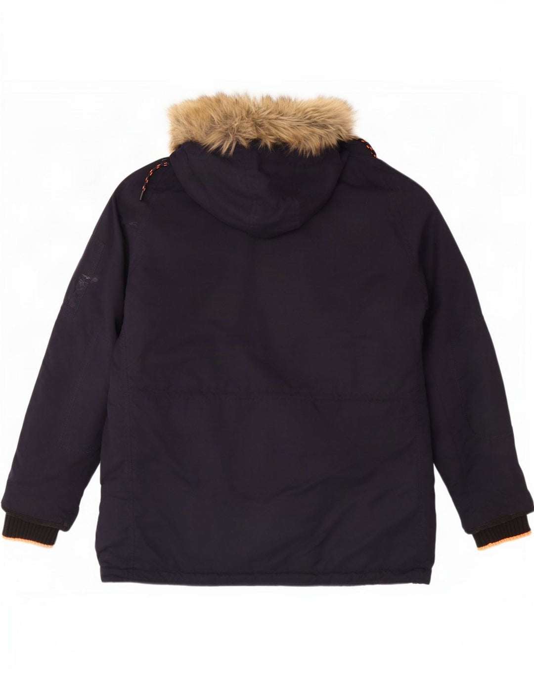 Jachetă parka cu glugă Superdry pentru bărbați UK 44 2XL poliester bleumarin