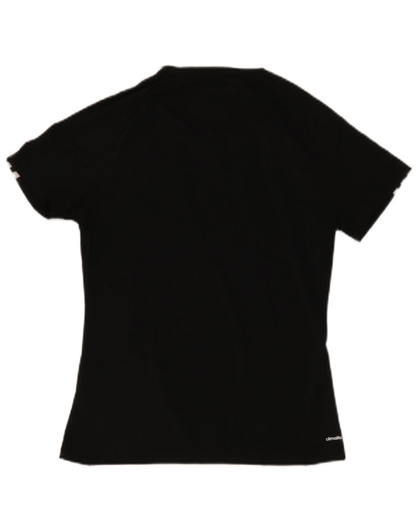 Tricou Adidas Climalite pentru femei Top UK 8/10 Small Negru Poliester