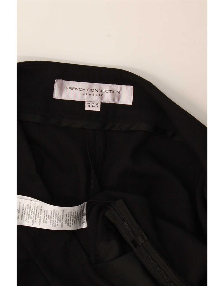 French Connection Pantaloni tăiați pentru femei UK 12 Medium W32 L26 Negru
