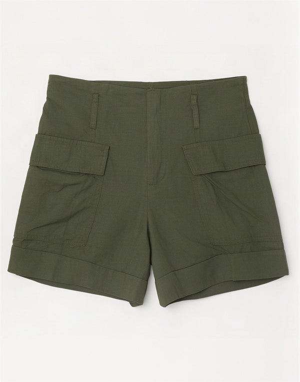 Pantaloni scurți cargo pentru femei cu talie înaltă Zara XS W24 in kaki