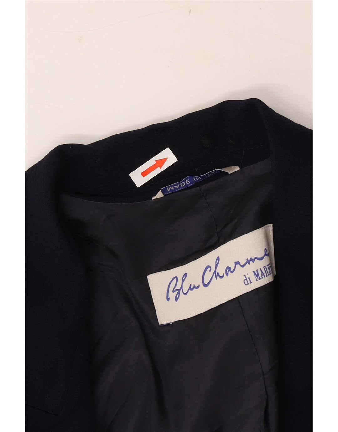 Jachetă Blazer pentru femei Marella cu 1 nasture UK 10 Mic Lână virgină bleumarin