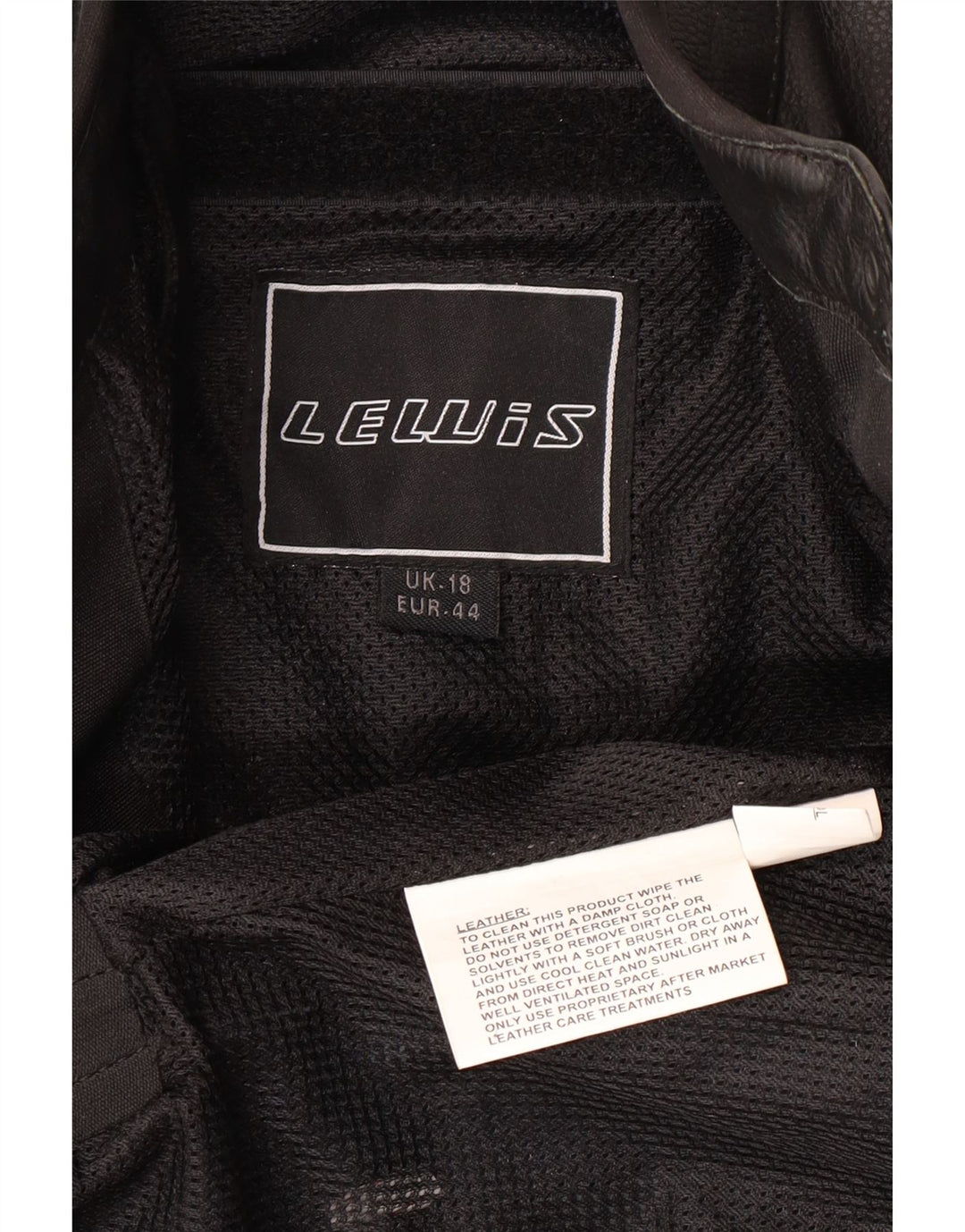 Jachetă motociclist din piele pentru femei LEWIS UK 18 XL, piele neagră