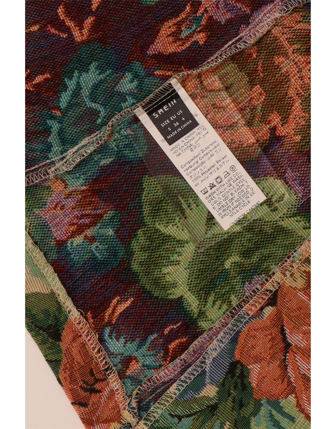 SHEIN Vestă pentru femei UK 10 Poliester floral multicolor mic