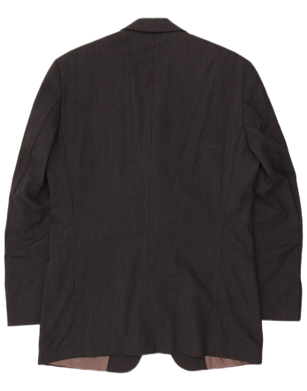 Blazer pentru bărbați HUGO BOSS, cu 3 nasturi, UK 40 Lână mare, gri