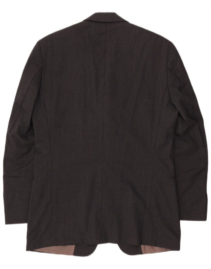 Blazer pentru bărbați HUGO BOSS, cu 3 nasturi, UK 40 Lână mare, gri