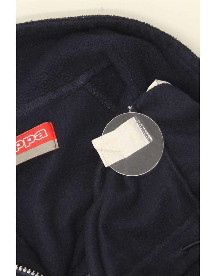Pulover din fleece pentru bărbați Kappa, cu fermoar, poliester, albastru