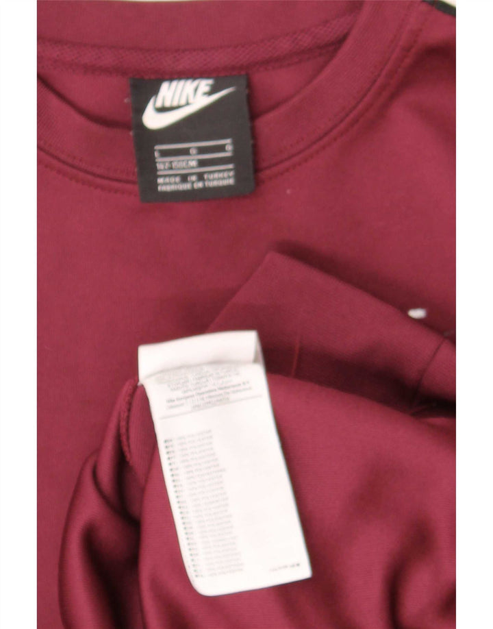 Pulover cu grafic Nike pentru băieți, 12-13 ani, mare, maro