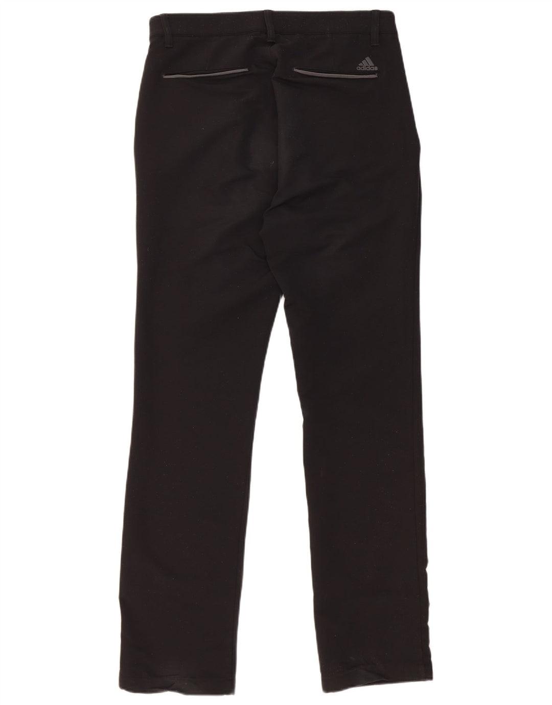 Pantaloni chino drepți ADIDAS pentru bărbați W30 L32 poliester negru