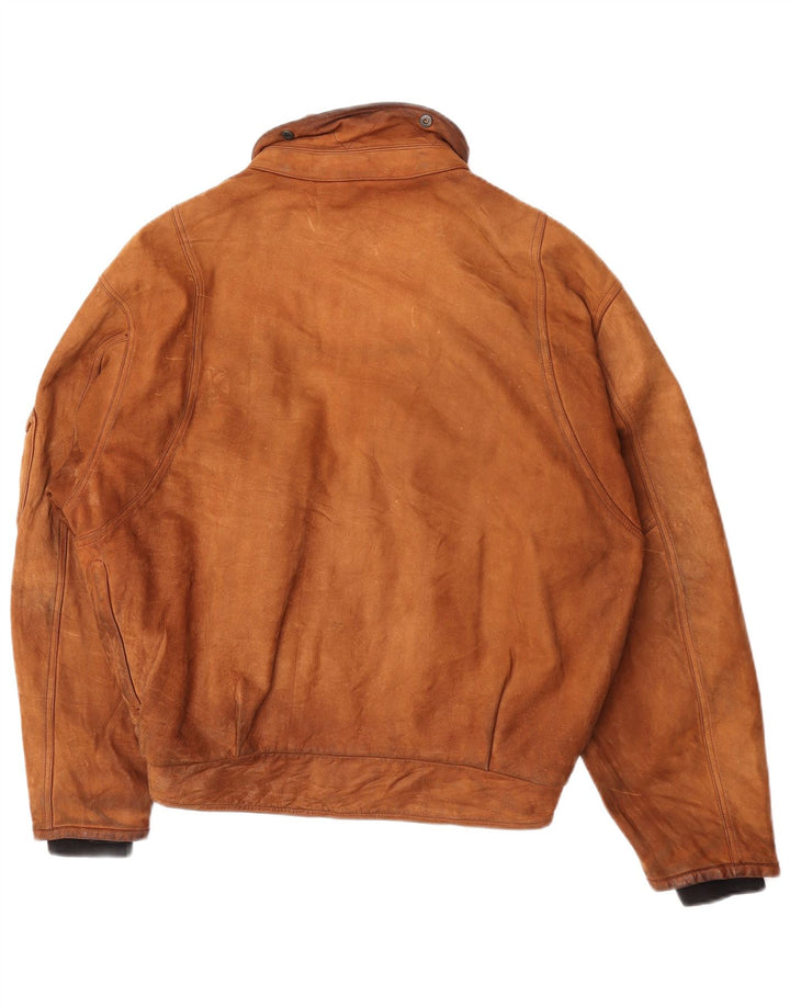 Jachetă de piele Dainese pentru bărbați, IT 50, maro mediu