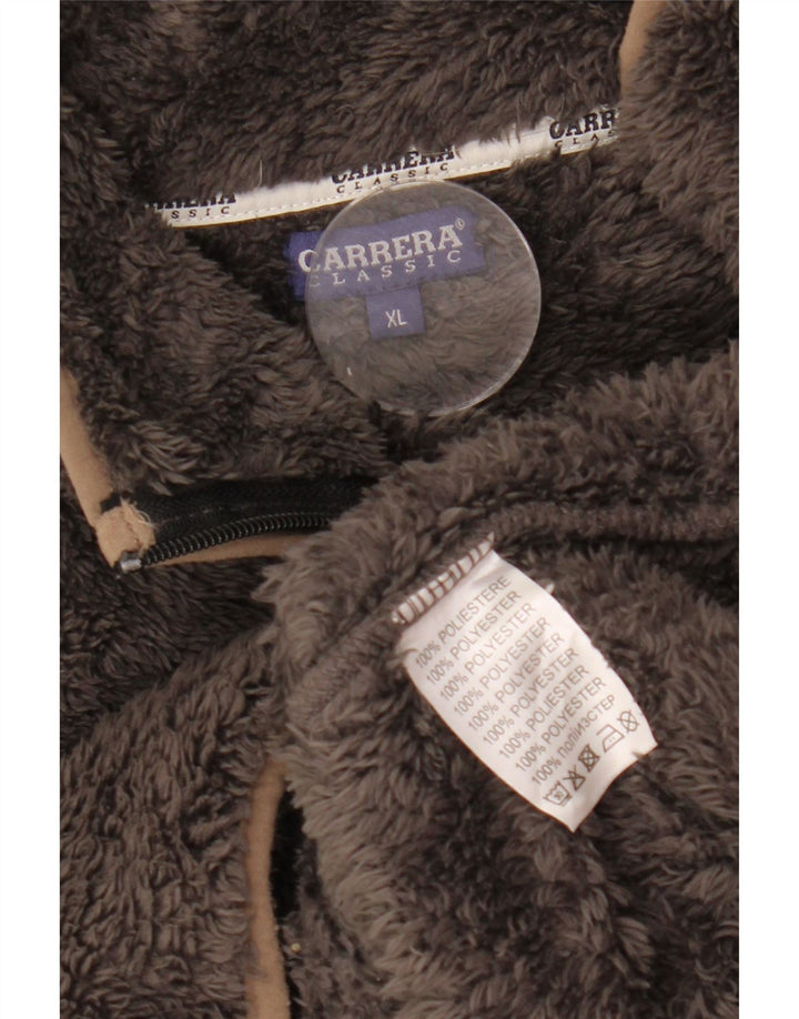 Jachetă fleece pentru femei Carrera, cu tăiere lejeră, UK 18 XL, maro, poliester