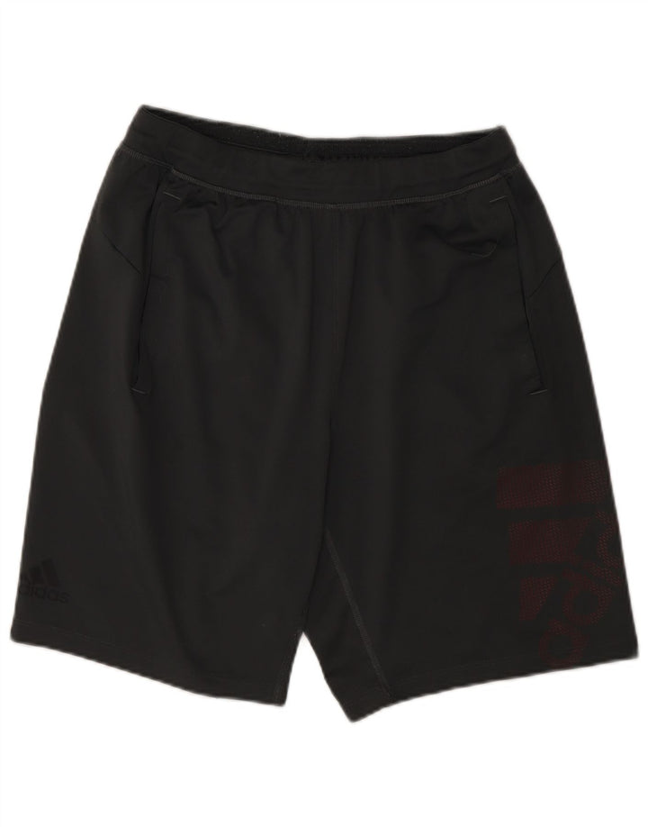 Pantaloni scurți sport grafic Adidas pentru bărbați, poliester mici, gri