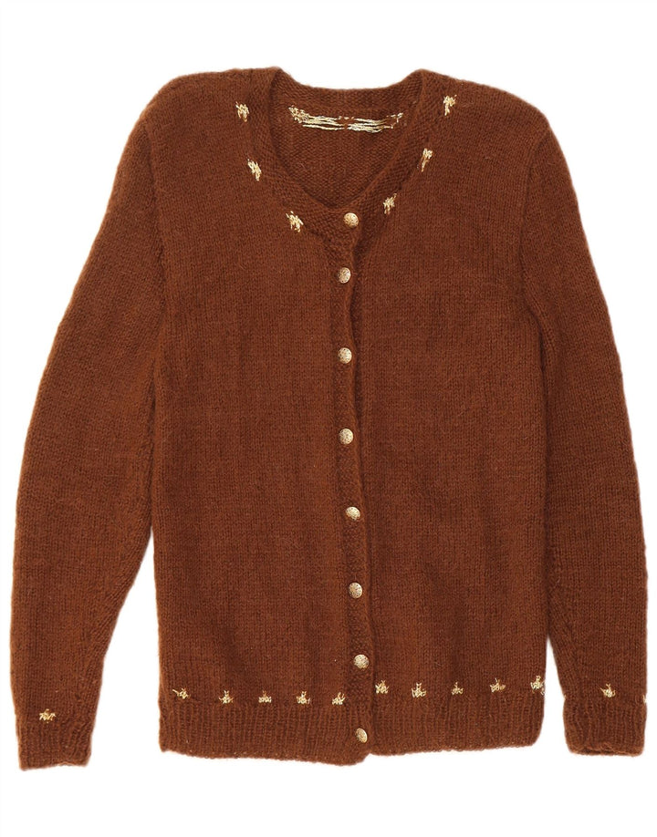 Pulover cardigan pentru femei VINTAGE UK 8 mic maro